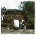 Castle Hill stepped excavation trench