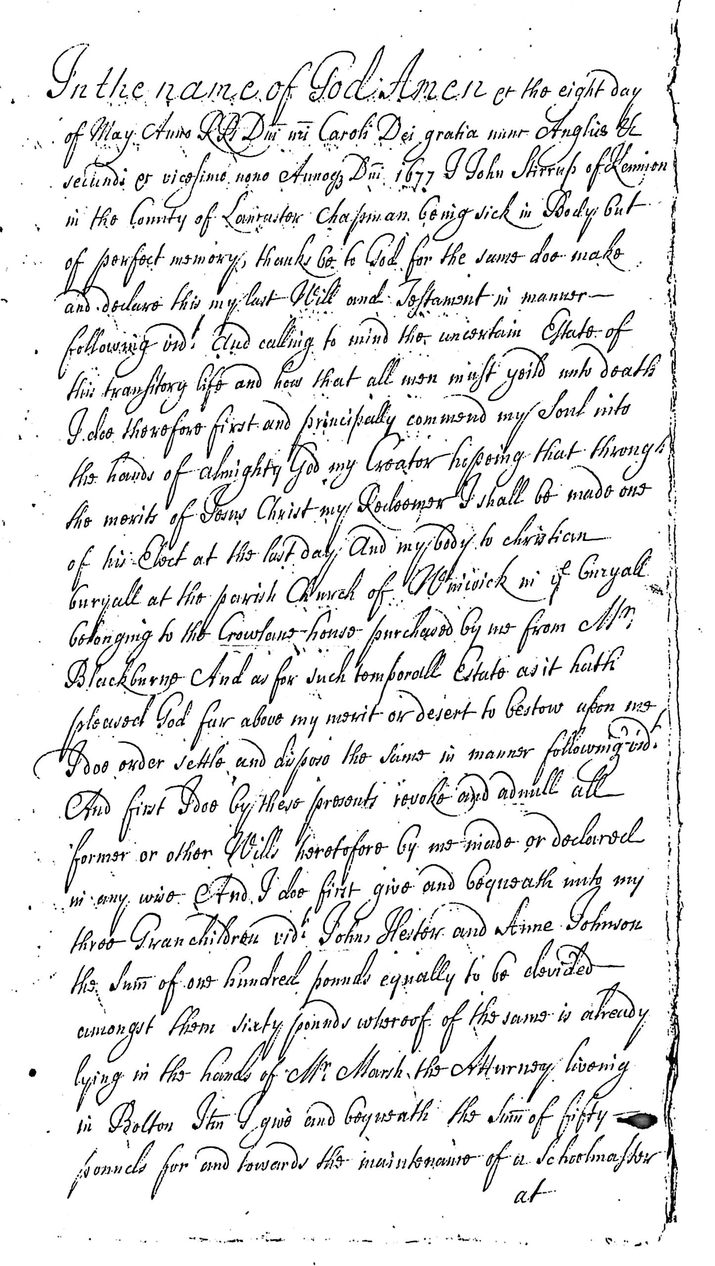 1677 Stirrup Will - Page 1
